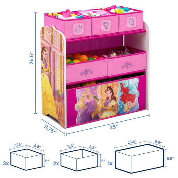 Delta Children Disney Princess Toy Organizer & Reviews Wayfair
